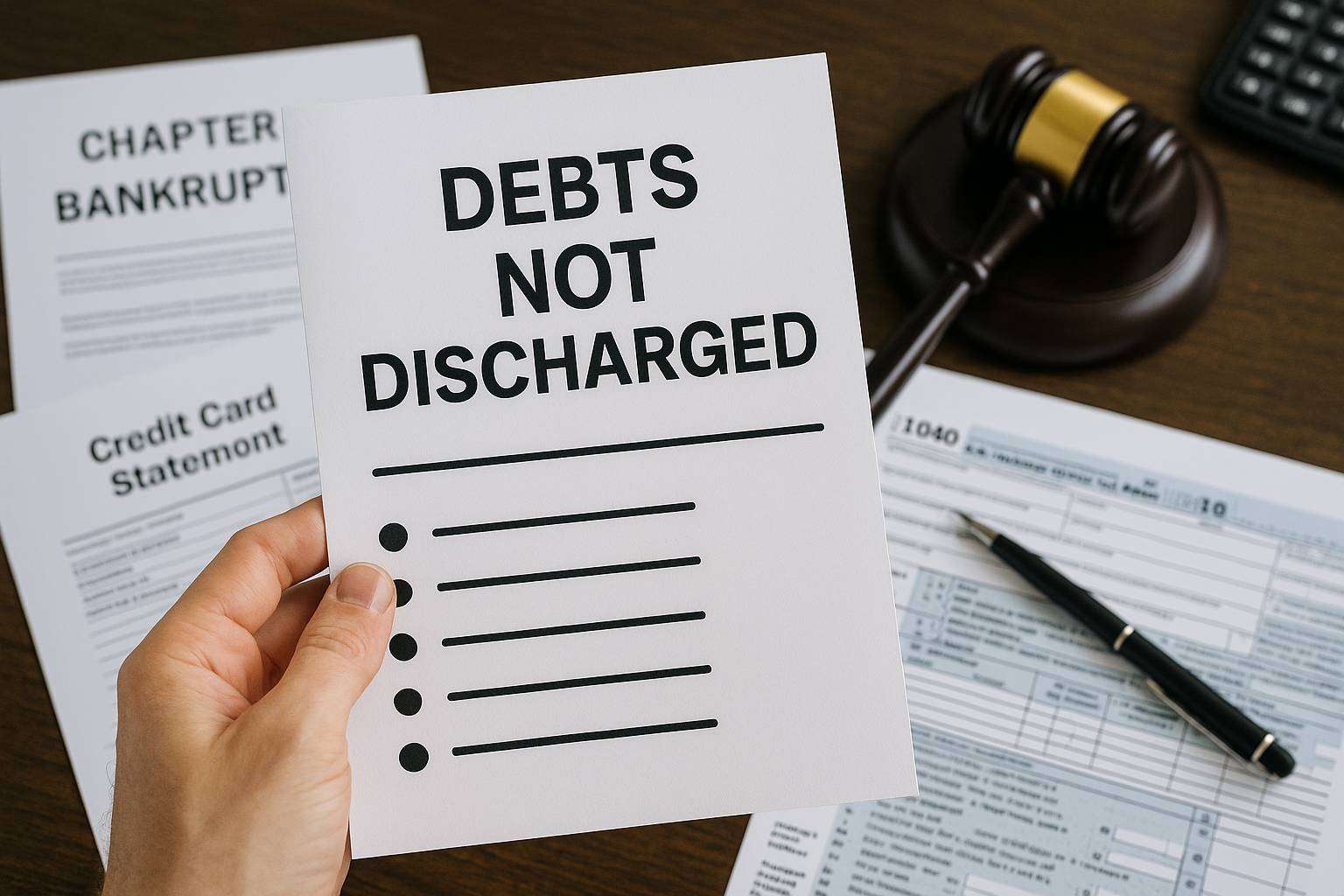 Debts You Still Owe After Bankruptcy: What You Can’t Erase